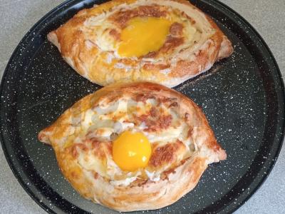 Adžarų hachapuri su suluguni sūriu Žingsnis 9