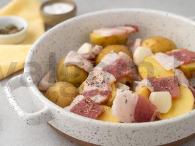 Bulvės su lašiniais pagal močiutės receptą Žingsnis 2