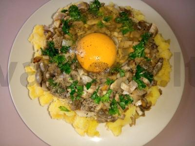 Bulvių zrazai su pievagrybiais Žingsnis 4