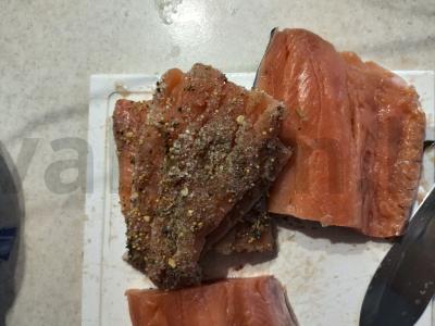 Aromatinga silpnai sūdyta lašiša Žingsnis 3