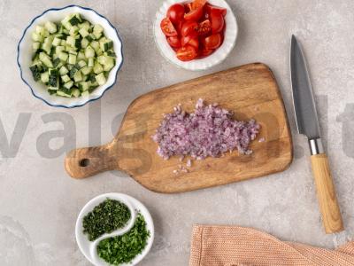 Kuskuso salotos su daržovėmis Žingsnis 3