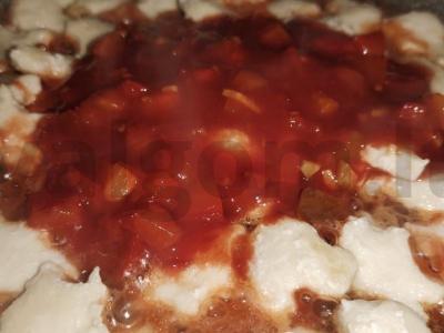 Antras patiekalas „Rageliai su meatballs ir lecho“ Žingsnis 2