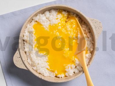 Saldus ryžių apkepas Žingsnis 5