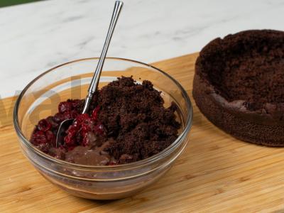 Tortas „Girtas vyšnias“ Žingsnis 14