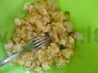 Naudingas avižinis sausainis be miltų ir kiaušinių Žingsnis 1