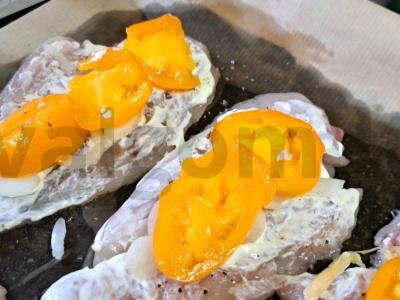 Vištienos krūtinėlė po sūrio apsiaustu Žingsnis 5