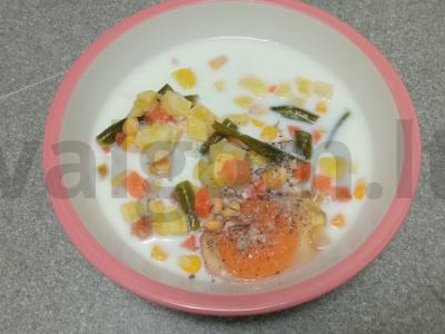 Kaimiškas omletas su daržovėmis Žingsnis 3