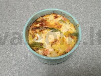 Kaimiškas omletas su daržovėmis Žingsnis 6