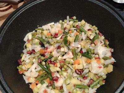 Basmati ryžiai su daržovėmis Žingsnis 1