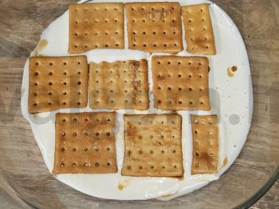 Desertas iš sausainių su grietinės kremu Žingsnis 3