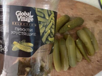 Makaronai su marinuotais agurkais grietinėlės padaže Žingsnis 3