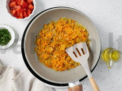 Raudonos lęšiai su vištiena Žingsnis 4