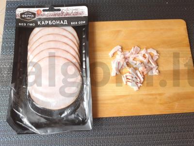 Karšti sumuštiniai su karbonaidu Žingsnis 1