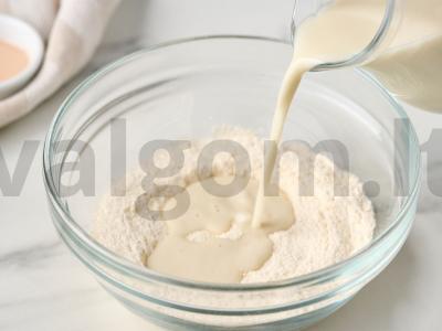 Vegetariškas „Napoleonas“ su avižų pieno kremu Žingsnis 11