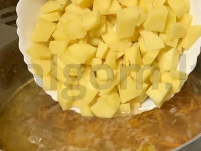 Grybų sriuba-pyragas su grietinėlėmis Žingsnis 4