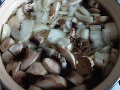 Vegetariškas pupelių sriuba su grybais Žingsnis 3