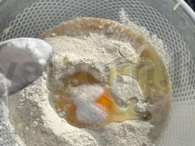 Bananų blynai be cukraus Žingsnis 6