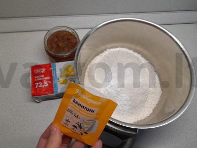 Avižų-kokoso sausainiai Žingsnis 1