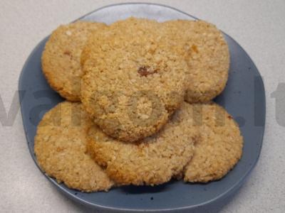 Avižų-kokoso sausainiai pagrindine nuotrauka