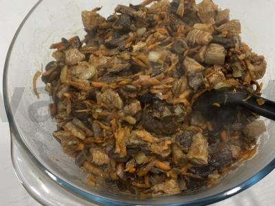 Grikių košė su miško grybais ir kiauliena orkaitėje Žingsnis 7