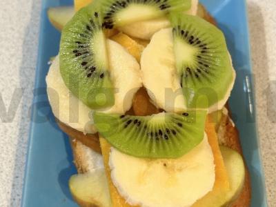 Originali brusketė su vaisiais Žingsnis 6