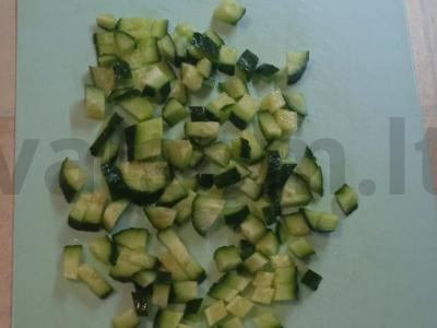 Daržovių salotas su džiovinta antis krūtinėle Žingsnis 1