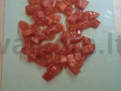 Daržovių salotas su džiovinta antis krūtinėle Žingsnis 2