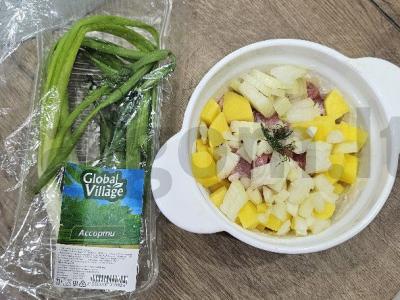 Mantai su mėsa, bulvėmis ir žolelėmis Žingsnis 3