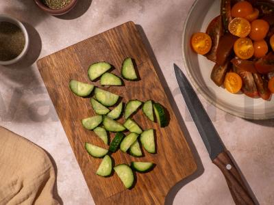 Graikiškas salotas su kaparėliais Žingsnis 2