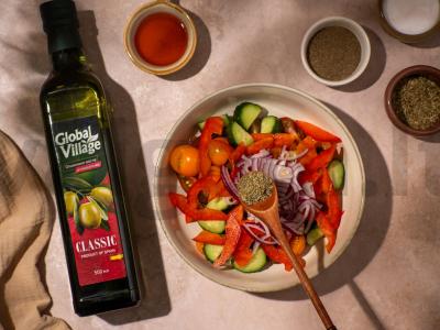 Graikiškas salotas su kaparėliais Žingsnis 5