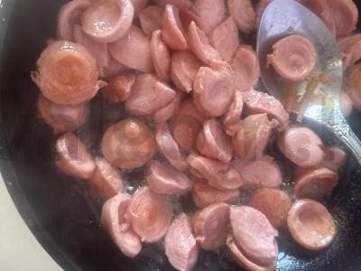 Grikių košė su keptomis Vienos dešrelėmis Žingsnis 3