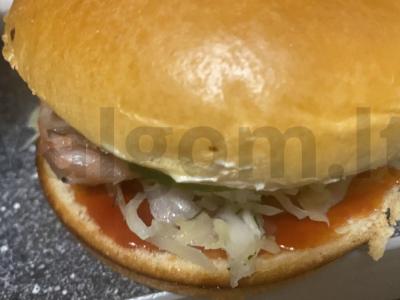 Karštas burgeris su vištienos šlaunelių filė Žingsnis 8