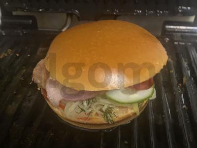 Karštas burgeris su vištienos šlaunelių filė Žingsnis 9