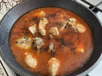 Čachohbili su vištienos filė Žingsnis 4