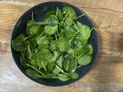 Šiltas salotas su krevetėmis ir kriaušėmis Žingsnis 5