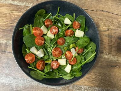 Šiltas salotas su krevetėmis ir kriaušėmis Žingsnis 7