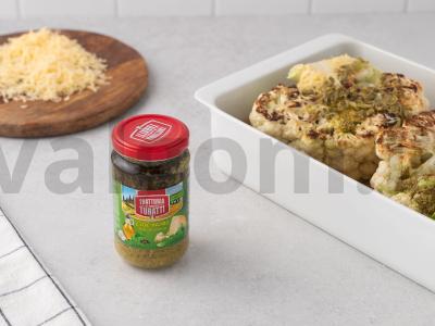 Žiedinė kopūstai su sūriu ir pesto Žingsnis 4