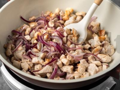 Kiaušinių pyragas su kalakutiena Žingsnis 4