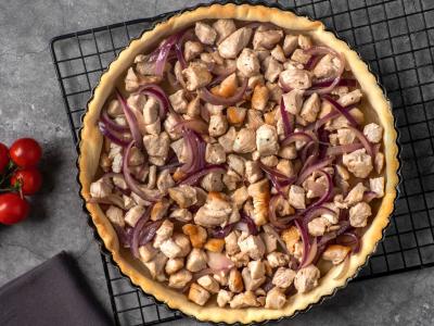 Kiaušinių pyragas su kalakutiena Žingsnis 5