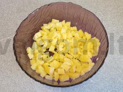 Okroška be mėsos ant duonos kvašo su alyvuogių majonezu Žingsnis 1