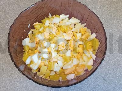 Okroška be mėsos ant duonos kvašo su alyvuogių majonezu Žingsnis 2