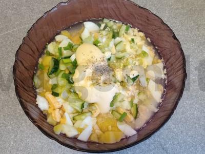 Okroška be mėsos ant duonos kvašo su alyvuogių majonezu Žingsnis 7