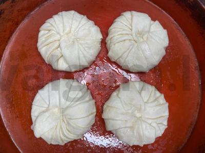 Ananasų žiedai sluoksniuotame tešloje Žingsnis 4