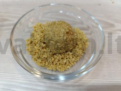 Vafliniai saldainiai su graikiniais riešutais Žingsnis 4