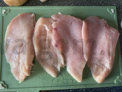 Vištienos krūtinėlės filė steikai su paprika ir terijaki padažu Žingsnis 1