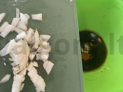 Vištienos krūtinėlės filė steikai su paprika ir terijaki padažu Žingsnis 4