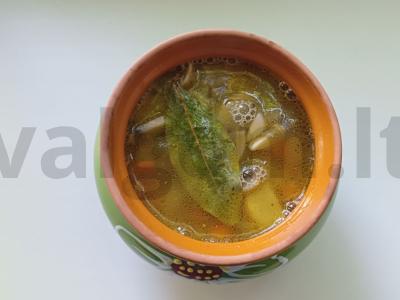 Perlo košė su grybais puode Žingsnis 6