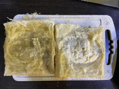 Sotūs sūrio hachapuri sumuštinis Žingsnis 2