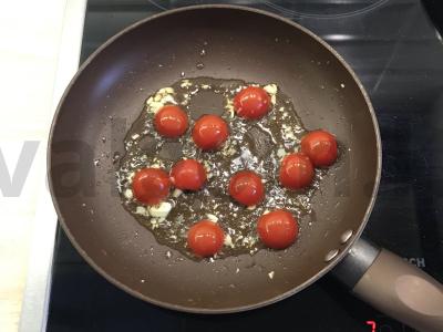 Farfalle su pesto ir vyšniniais pomidorais Žingsnis 2