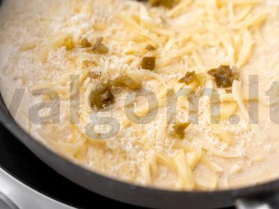 Makaronai su sūriu ir jalapeño Žingsnis 6